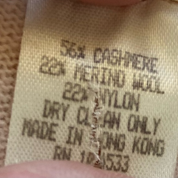 Nanette Lepore Cashmere Cardigan Sweater Pink Wool M Preppy Coquette Old Money - Picture 5 of 8